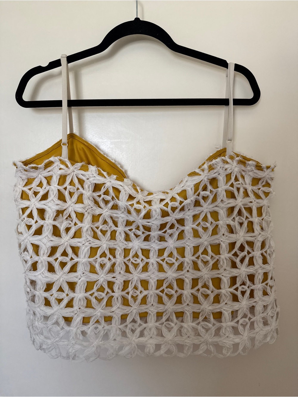 Anthropologie Blue Tassel Sleeveless Textured Top size XL - Picture 4 of 8